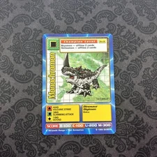 Digimon Digi-Battle Monochromon Bo-12 Champion 1st Edition 1999 Bandai