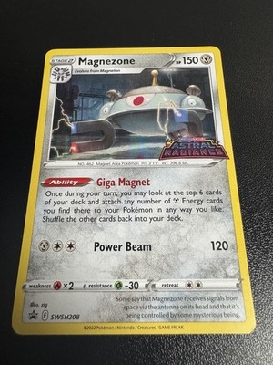 Pokémon - Astral Radiance Stamped Holo Magnezone SWSH208 Black Star Promo NM/LP+