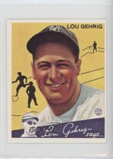 1985 1934 Goudey Big League Chewing Gum Reprints Lou Gehrig #37 HOF 0q3
