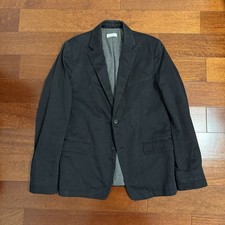 Dries Van Noten Mens Archive Fleece Lined Cotton Blazer Jacket Made in Italy - L