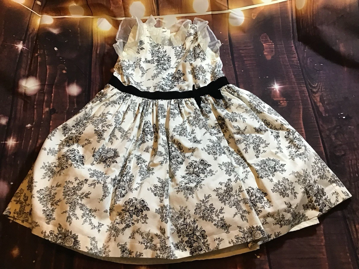janie and jack black dress Janie & Jack Black and White quilted dress. Size 3T main image 0