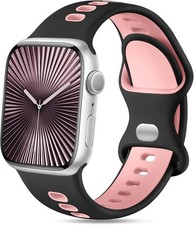 Soft Silicone Strap Compatible with Apple Watch Ultra 49mm, Series 10 44mm