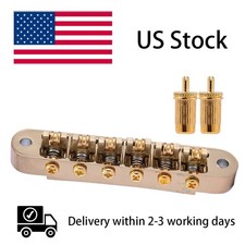 Gold Tune-O-Matic Bridge with Roller Saddles Fits Epiphone Les Paul, SG, ES, Dot