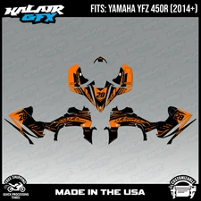 Graphics Kit for Yamaha YFZ450R (2014+) YFZ-450R Factory Series - Orange Shift