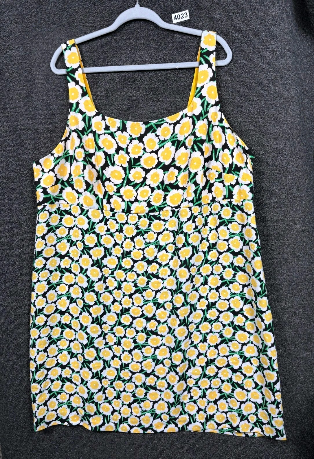 Diane Von Furstenberg Mini Shift Dress Womens Sz 22 Multicolor Floral Sleeveless