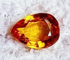 Certified Natural Orange Sapphire 4.20 Ct Pear Shape Loose Gemstones