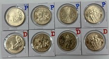 2025 P D AMERICAN INNOVATION ARKANSAS FLORIDA MICHIGAN TEXAS ⭐8 COIN SET ⭐