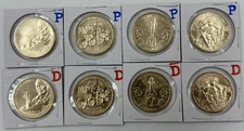 2025 P D AMERICAN INNOVATION ARKANSAS FLORIDA MICHIGAN TEXAS ⭐8 COIN SET ⭐