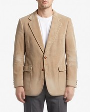 Vintage The Barrister Collection Mens 42R Tan Corduroy Blazer Made In Yugoslavia