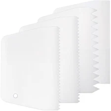 4 Pcs Adhesive Spreader, Notched Glue Applicator Kits Plastic Trowel A