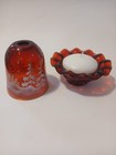 Fenton Red Christmas Tree Pines Fairy Lamp Lamp With Beautiful Details And Color — photo 6