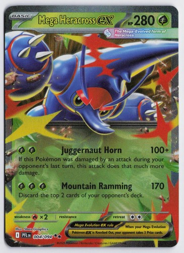 Mega Heracross ex 004/094 Phantasmal Flames