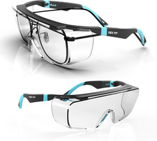 Safety Work over Glasses SG210 OTG; Z87 Eye Protection for Men  Women, Fog  Sc
