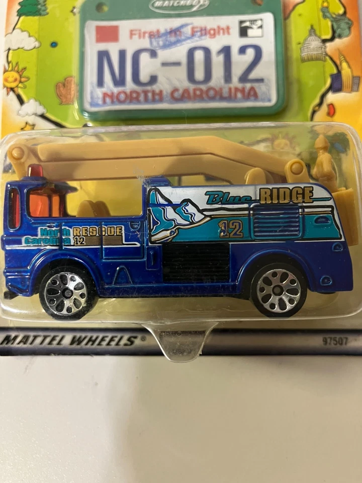 美泰车轮火柴盒横跨美国 50th Annv 系列 NC 蓝岭 — 第 3/4 张图片