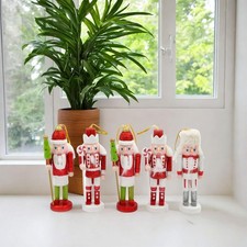 5x figurka żołnierza dziadka do orzechów, figurka stołowa do samochodu, przedmioty kolekcjonerskie