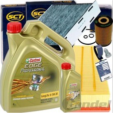 FILTERSET+CASTROL 5W30 ÖL 1.6+2.0 TDI für VW TOURAN PASSAT GOLF 5 6 SEAT LEON