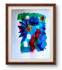 Original Art Closer 4 14x11 Abstract Expressionist Original Painting Paper