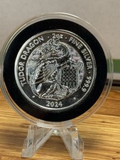 2024 2oz Tudor Dragon Silver Round