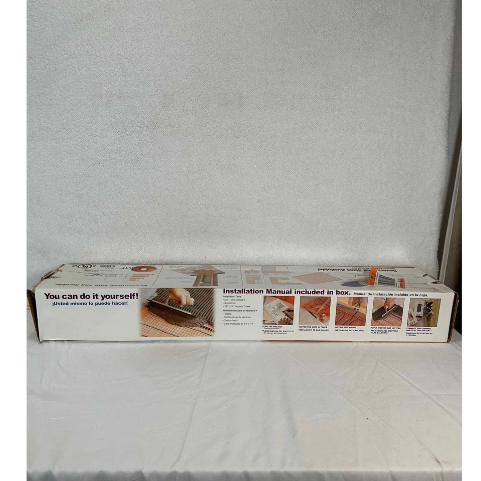 3 SunTouch ватт 4 x 30 плитка пола подогрев коврик излучающий тепла 120 В переменного тока новый из старых запасов - Изображение 4 из 4