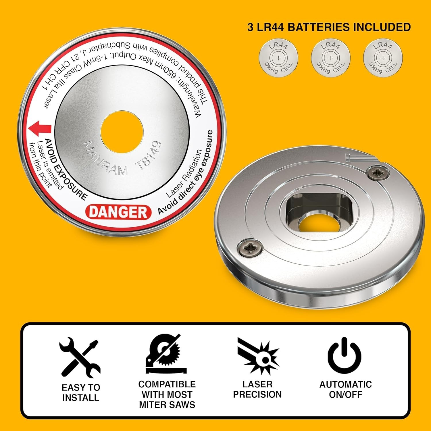 Miter Saw Laser Guide for Precise Cuts - Portable & Miter Saws Accessory
