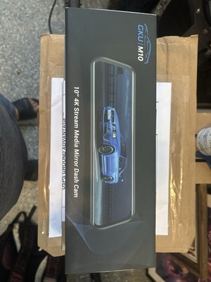 GKU M10 10  4K Stream Media Mirror Dash Cam Waterproof