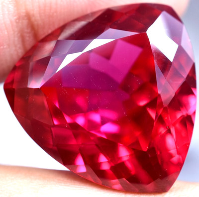Extremely Rare & Natural 54.85 Ct SUNRISE RUBY  GGL Certified Loose Gemstone