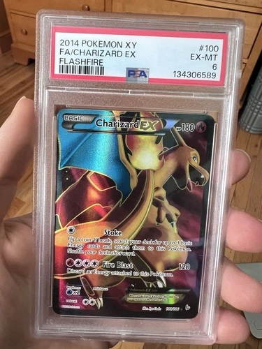 2014 Pokemon XY Flashfire Full Art Charizard EX 100/106 #100 PSA 6