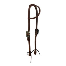 Showman Leather Single Ear Headstall w/ Antiq...
