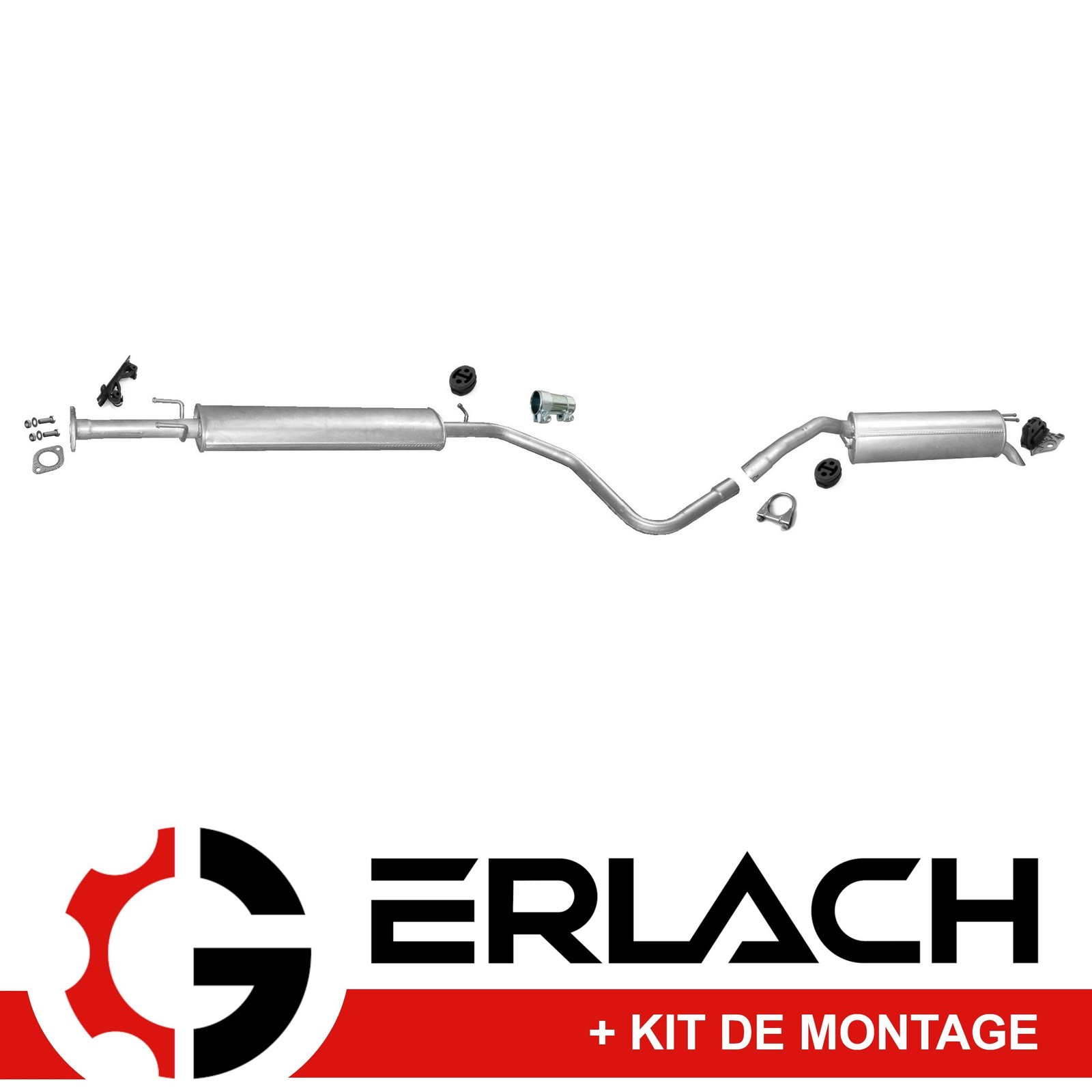 Echappement silencieux Fiat Stilo 1.6 résistant pour éliminer les bruits de fuite