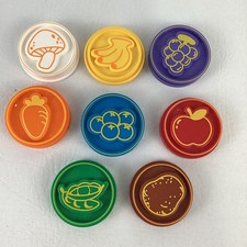 Vtech Chomp Count Dinosaur Replacement Food Coins Discs Tokens Lot Fruit