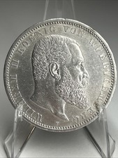 5 Mark Württemberg 1908 F - Wilhelm II - Silbermünzen Kaiserreich