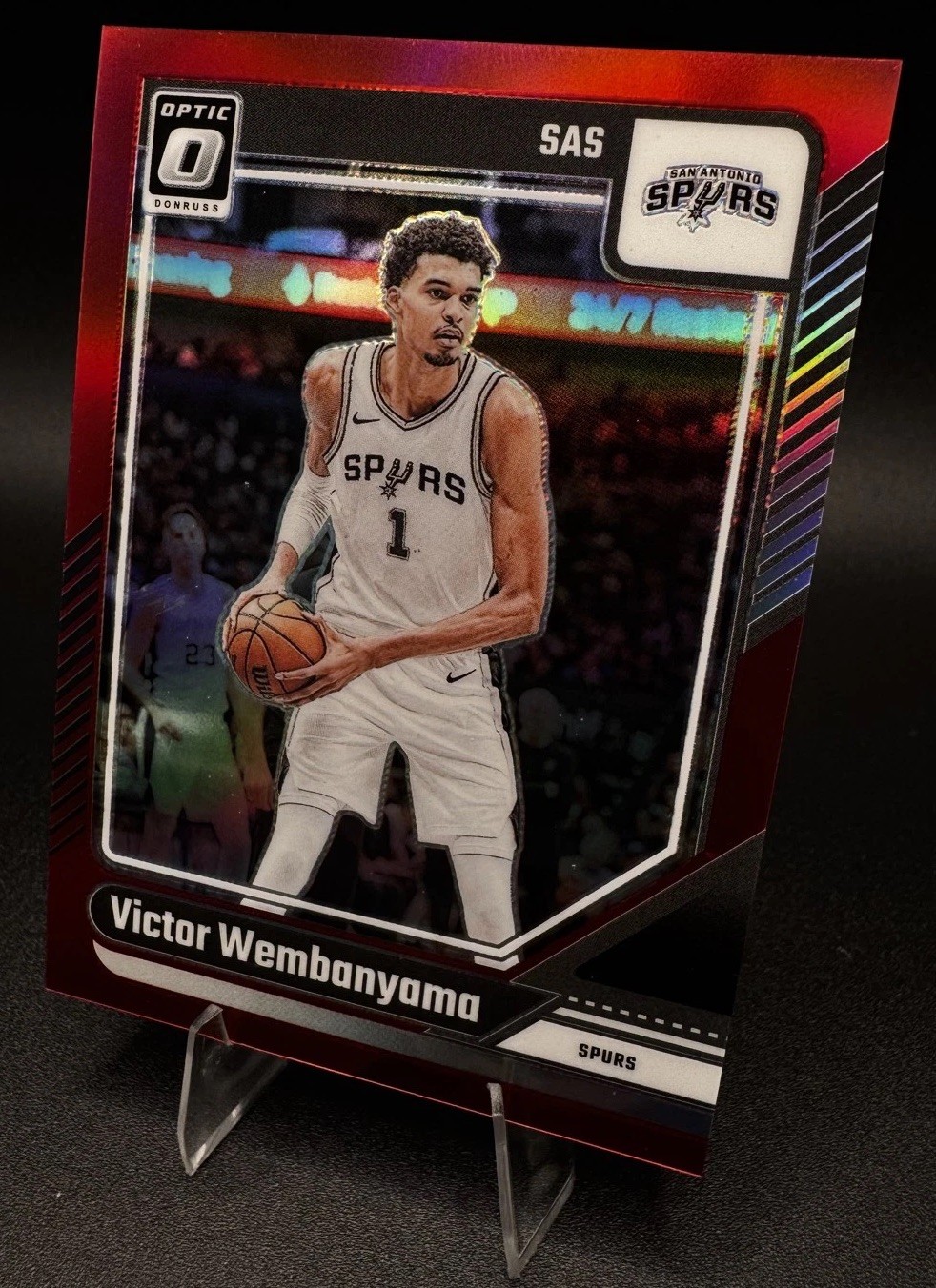 2024-25 Panini Donruss Optic - Victor Wembanyama /99 Red Prizm #45