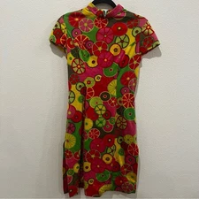 Luisa Spagnoli women’s mini dress Sz Xs vintage retro gogo 60s chic flawed read