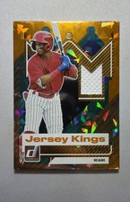 2025 Panini Donruss - Jersey Kings Starlyn Caba #JK-SC Orange Ice (MEM, RC)