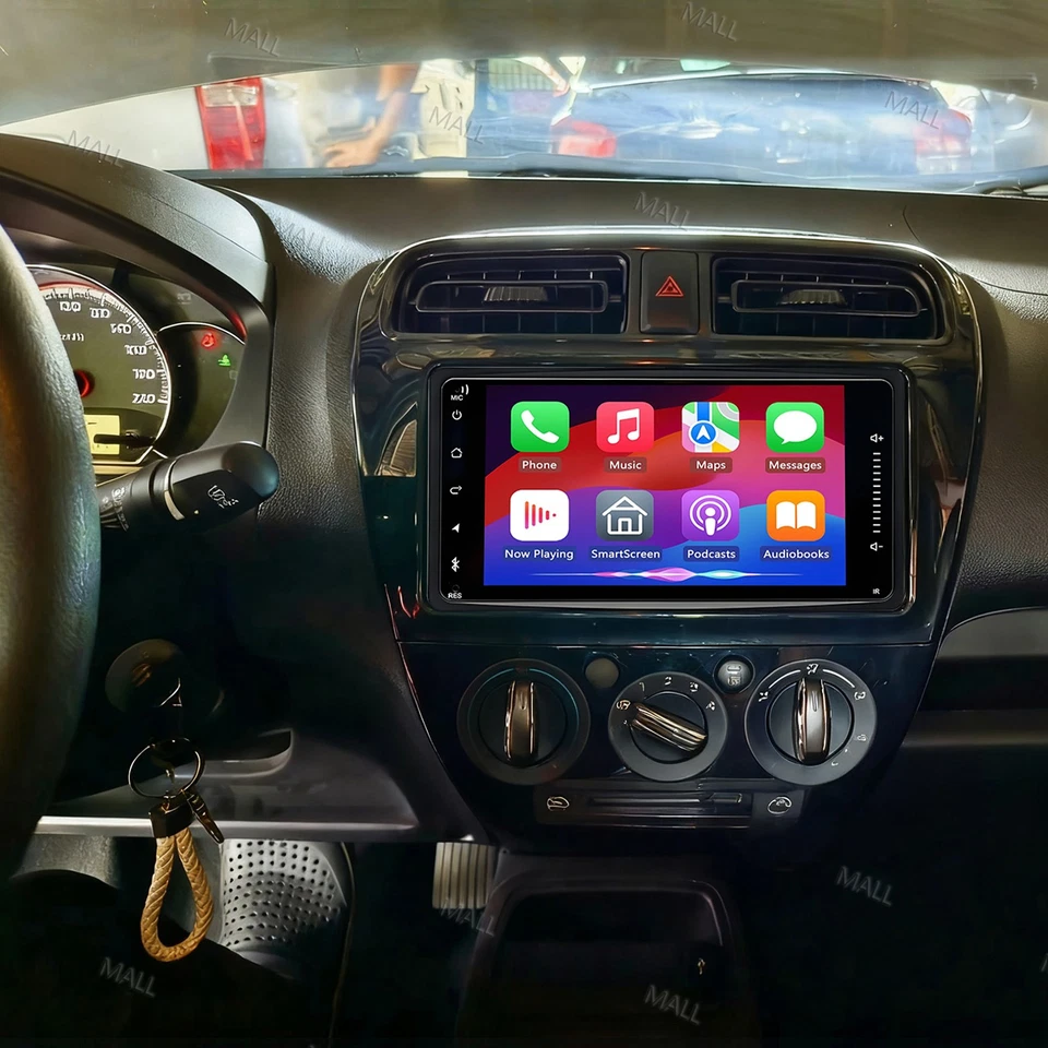 Radio estéreo de 7" para Mitsubishi Mirage G4 Carplay 2017-2024 Android15 GPS SWC navegación Foto 3 de 4