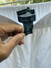 Tahari White Linen Wide-Leg Pants Women's Elastic Waist Pockets — photo 3