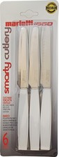 Set 6 Pezzi Coltelli da Tavola Smarty Bianco Marietti