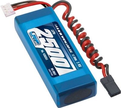 LRP VTEC LiPo Empfängerakku 2500mAh RX-Pack Straight - RX-only - 7.4V - 430351