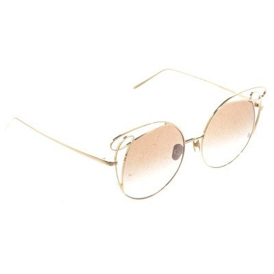 Sonnenbrille von Linda Farrow in Gold 5908