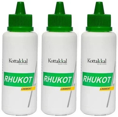 Kottakkal Ayurveda RHUKOT Liniment 100ml (3 Packs) Arya Vaidya Sala, Joints Pain