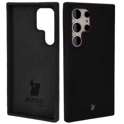 Handyhülle für Galaxy S24 Ultra Bizon Case Cover Futeral Schutzhülle Schwarz