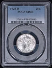 1928-D Standing Liberty Quarter 25c PCGS MS63