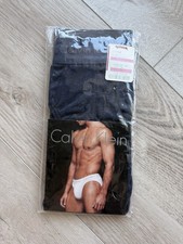 NIB Vintage Calvin Klein Men's Body Hip Brief Dark Blue Small U1097