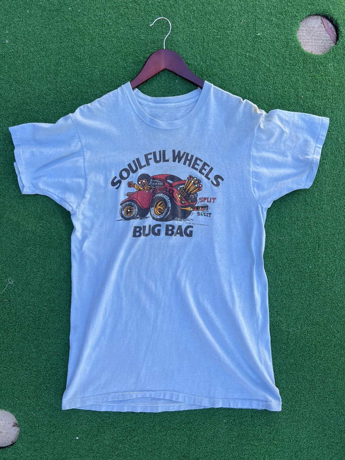 Rare 1975 Soulful WHEELS Vtg T-Shirt