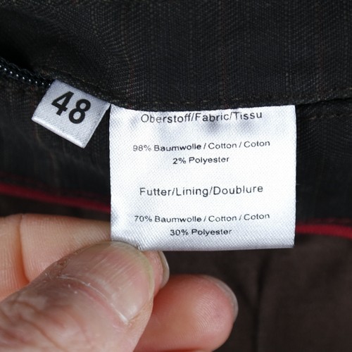 Mens Striped Brown Blazer 40R UK Size CASA MODA Cotton Sport Coat Jacket - Picture 13 of 13
