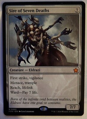 七つの死の種父 Sire of Seven Deaths FDN 無R 001 日)【Foil】七つの死の種父 / Sire of Seven Deaths【FDN】 No.001