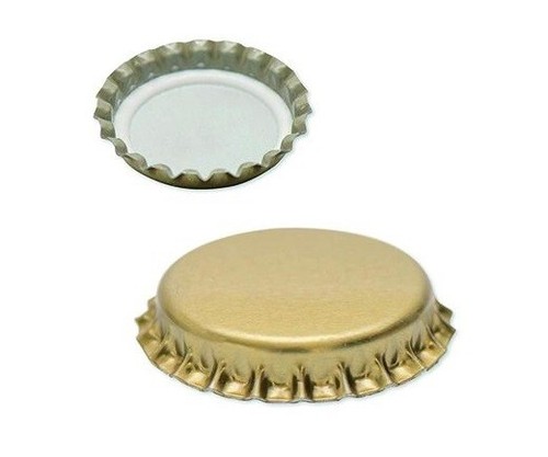 100 Tappi A Corona In Metallo Piatti Colorati Per Scrapbooking E Fai Da Te - 2