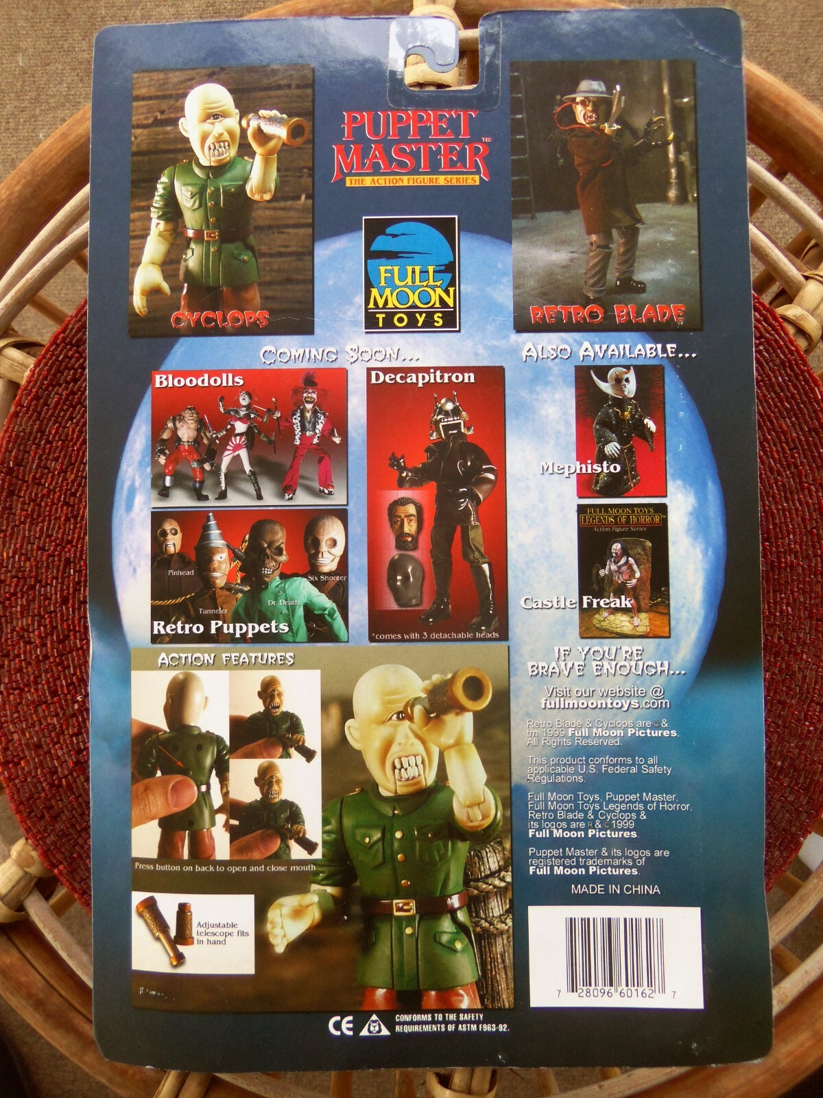 Full Moon Toys Retro Puppet Master Cyclops vintage horror monster action figure