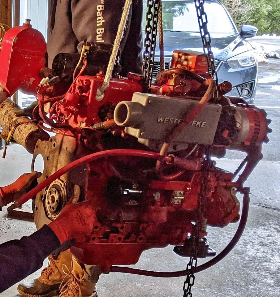 Westerbeke 30 / W30 Marine Diesel Engine with Transmission/Gear and Harness