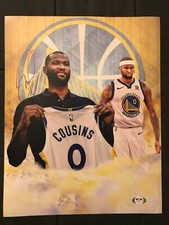 Demarcus Cousins Signed Autograph 11x14 photo  Golden State Warriors PSA/DNA COA